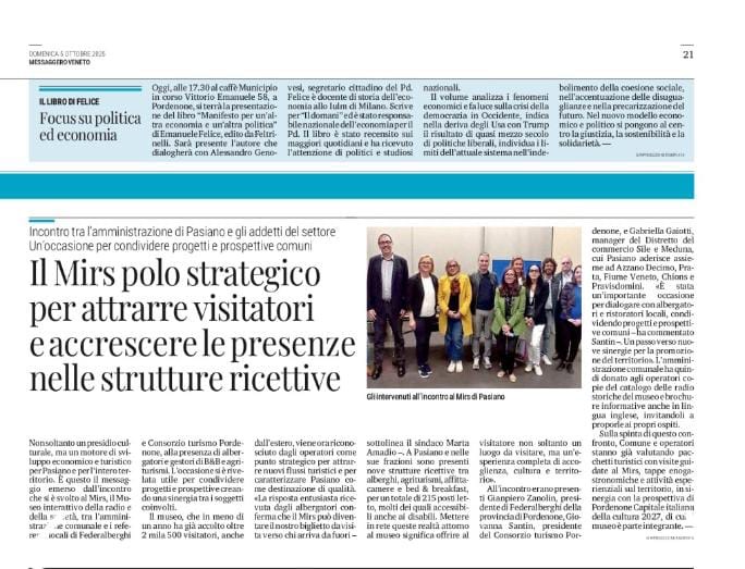 IL TURISMO PARTE DAL MIRS